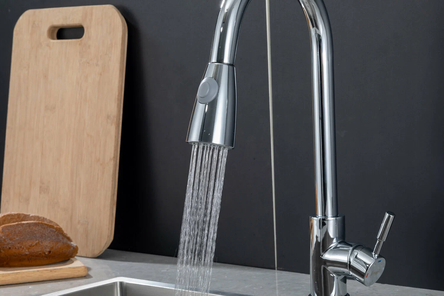 Вытяжной смеситель для кухни Frap H991 F60991 хром