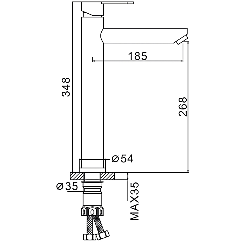 Смеситель для раковины Frap H801 F10801-2