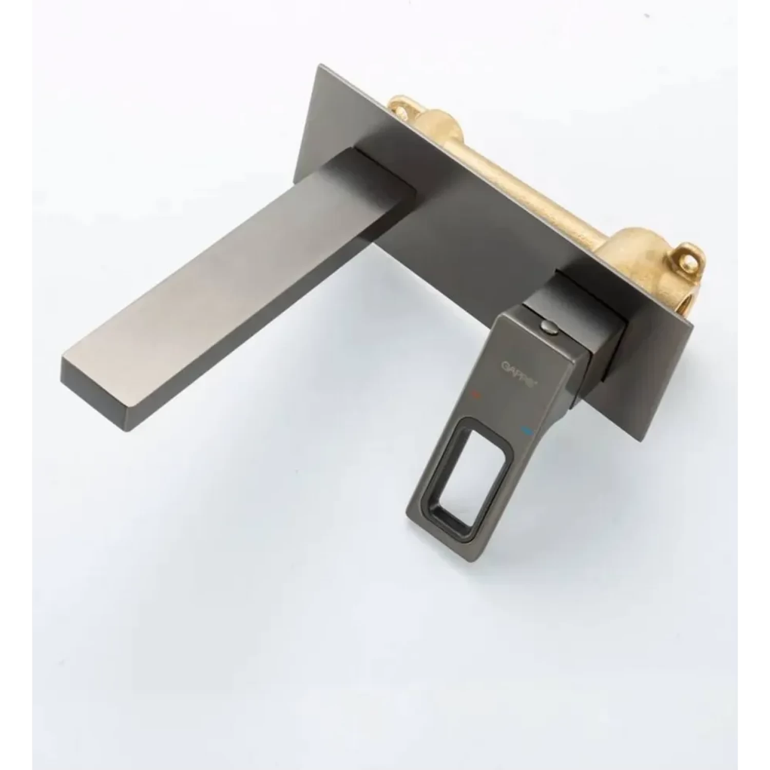 Встраиваемый смеситель для раковины Gappo G17-9 G1017-19 оружейная сталь