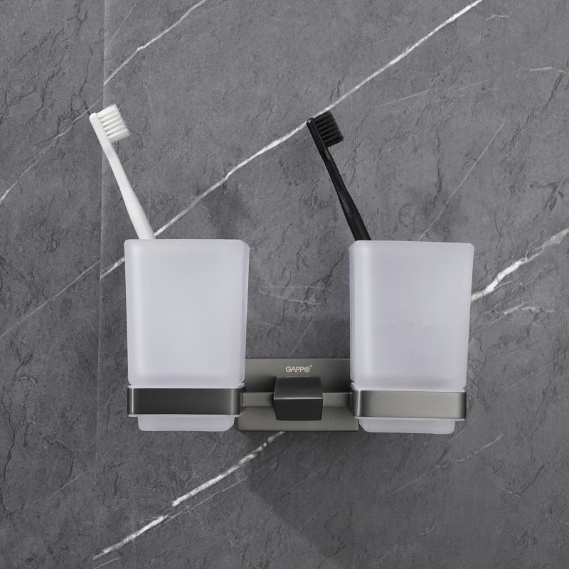 Стаканы для ванны Gappo G07-9 G0708-9 оружейная сталь