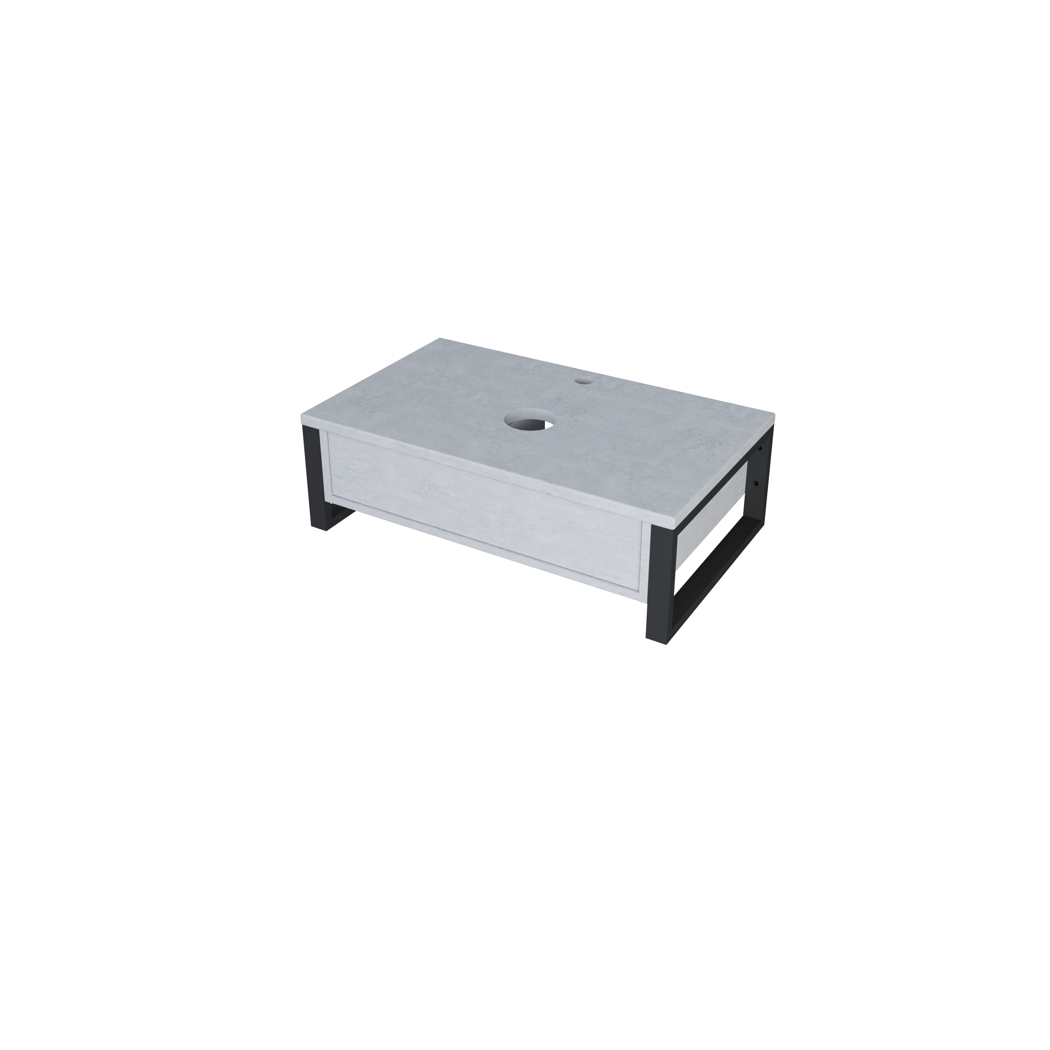 Тумба 1Marka Grunge Loft 70П 1в.я Бетон светлый