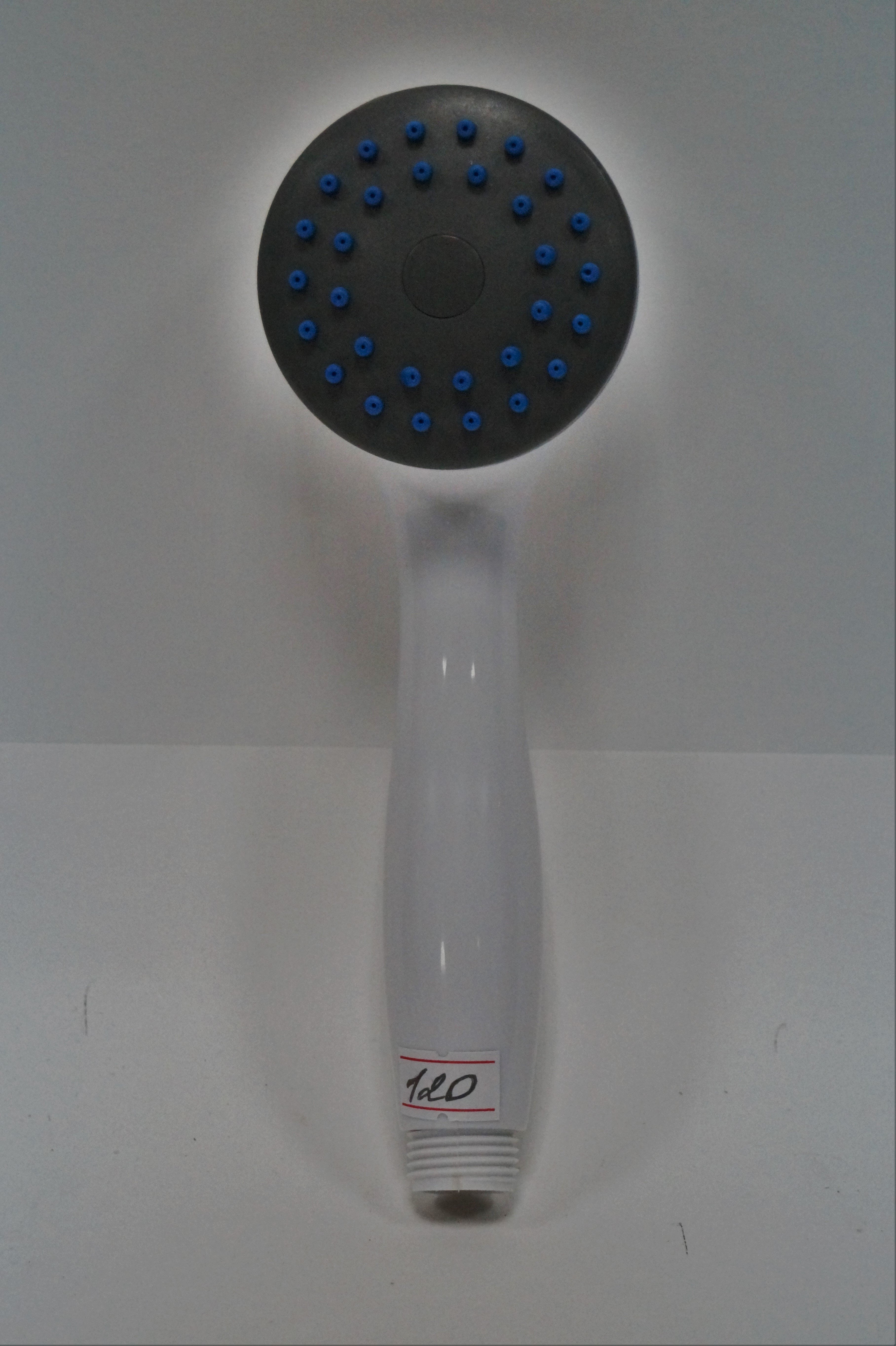 АА-120, белая разборная лейка с серой вставкой и синим