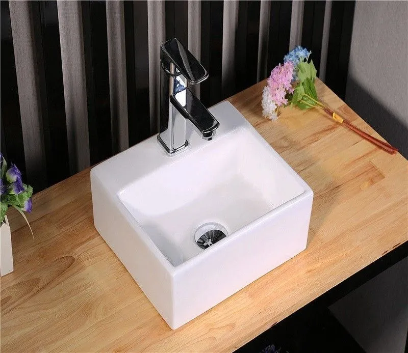 Подвесная/накладная раковина CeramaLux 33,5 N 9135 белая