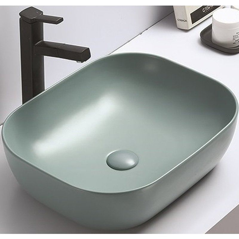 Накладная раковина CeramaLux 50 78104MLG-6 зеленая