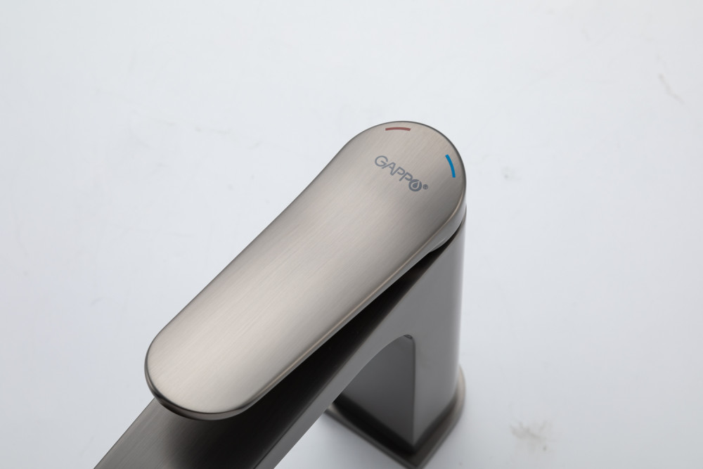 Смеситель для раковины Gappo G10-9 G1010-9 оружейная сталь