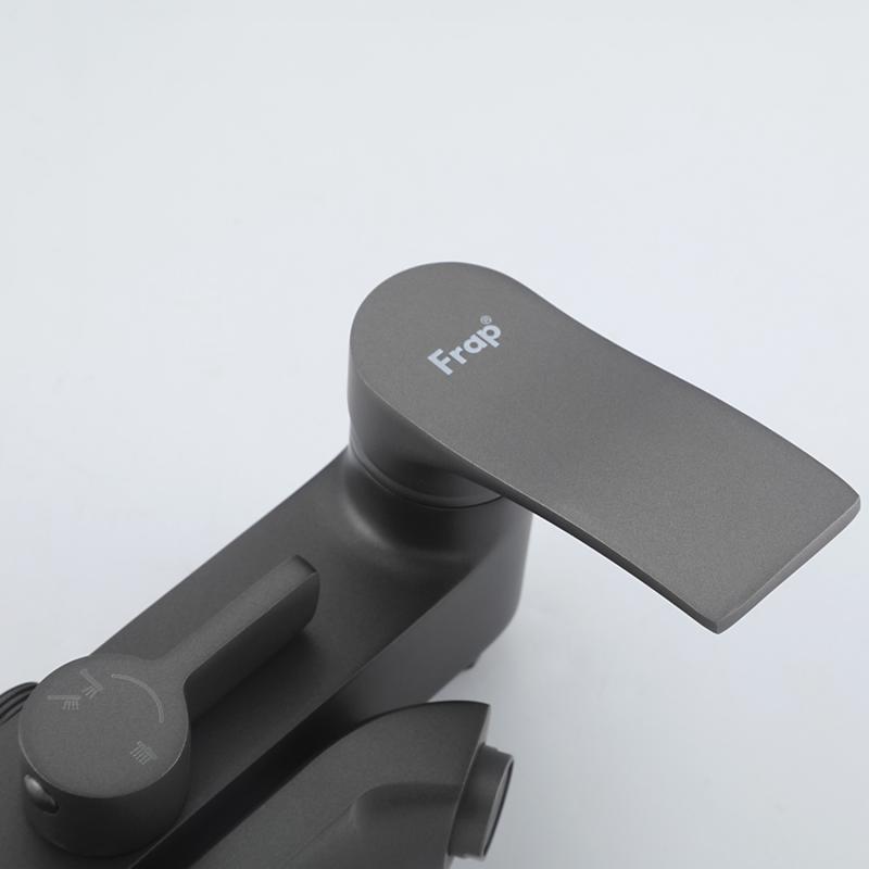 Душевая система Frap H75-9 F2475-9 оружейная сталь