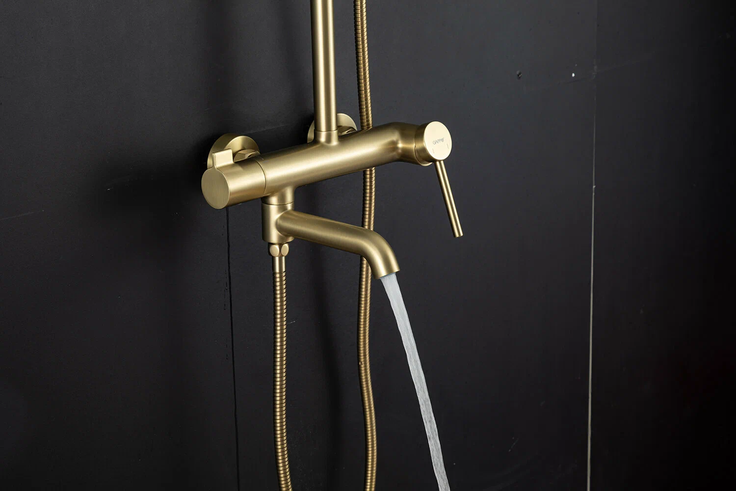 Душевая система Gappo G06-3 G2406-3 золотой сатин