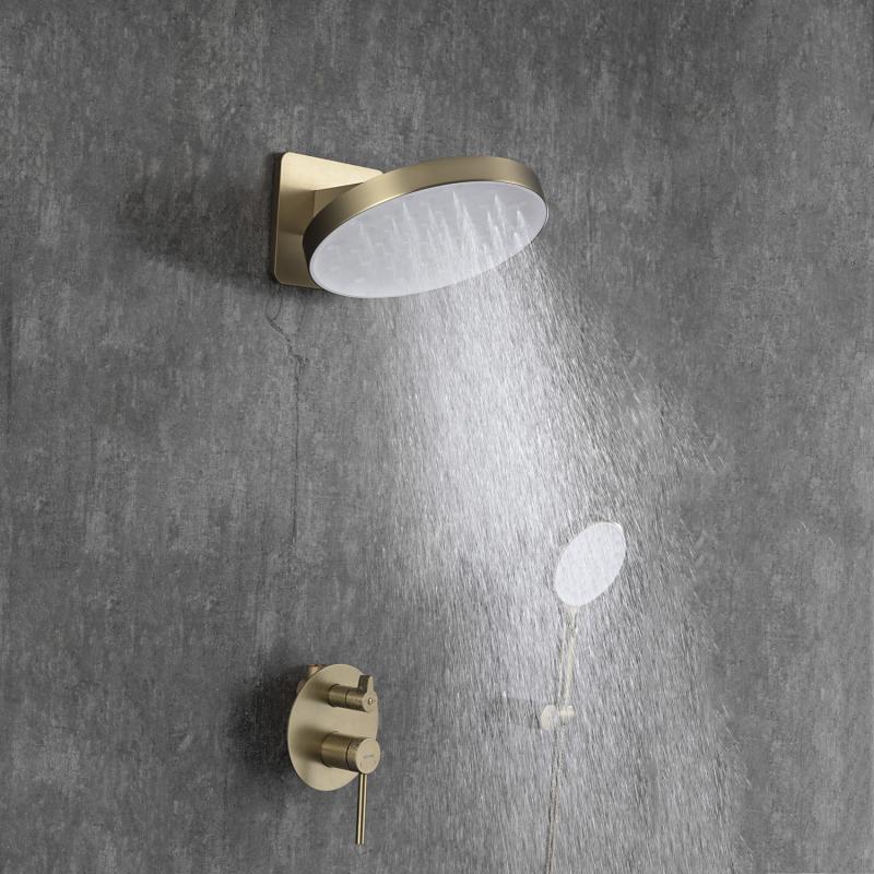 Встраиваемая душевая система Gappo G06-3 G7106-3 золотой сатин