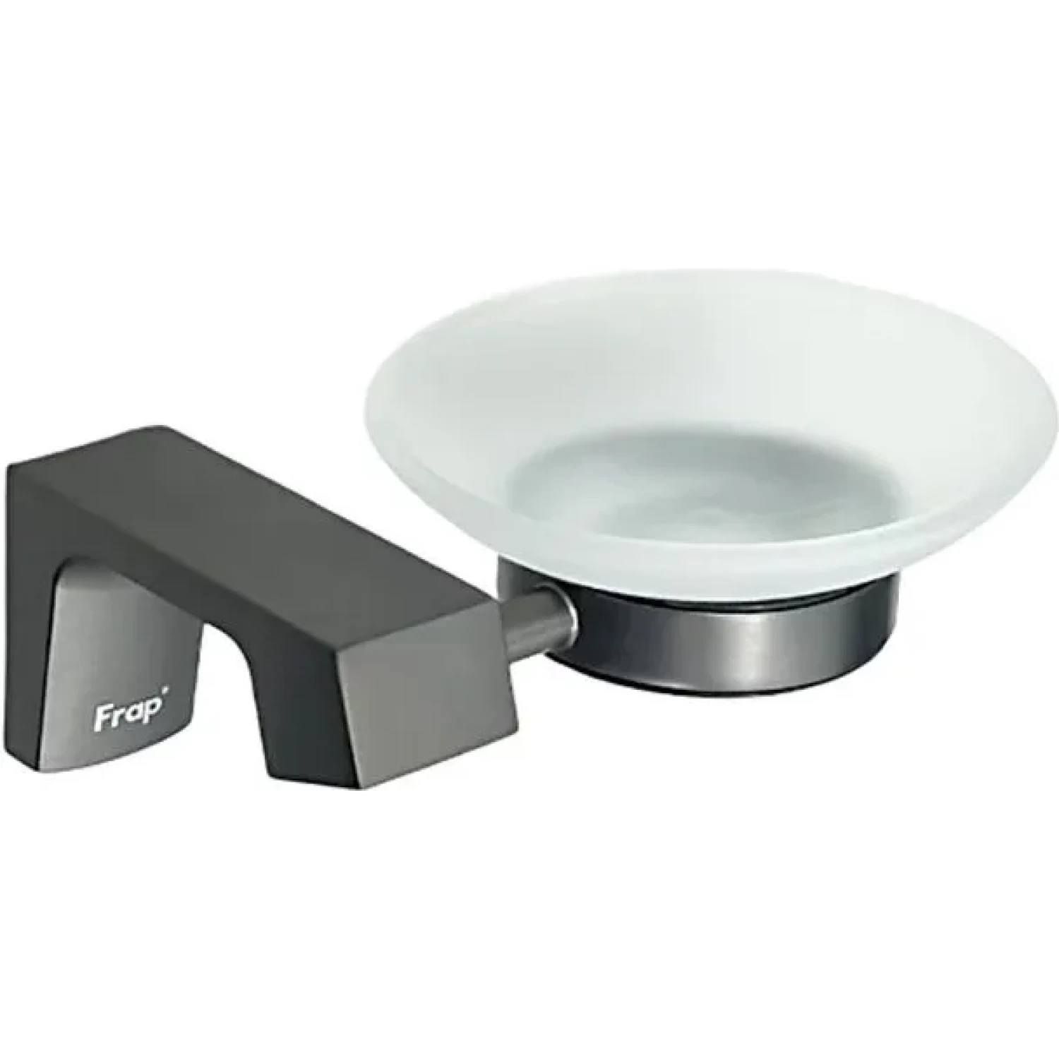 Мыльница-блюдце Frap F306-9 F30602-9 оружейная сталь