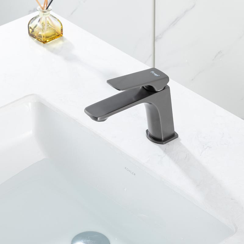 Смеситель для раковины Frap H87-9 F1087-9 оружейная сталь