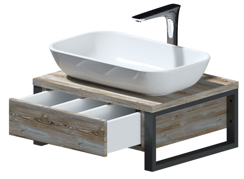 Тумба 1Marka Grunge Loft 60П 1в.я Дуб Намибия