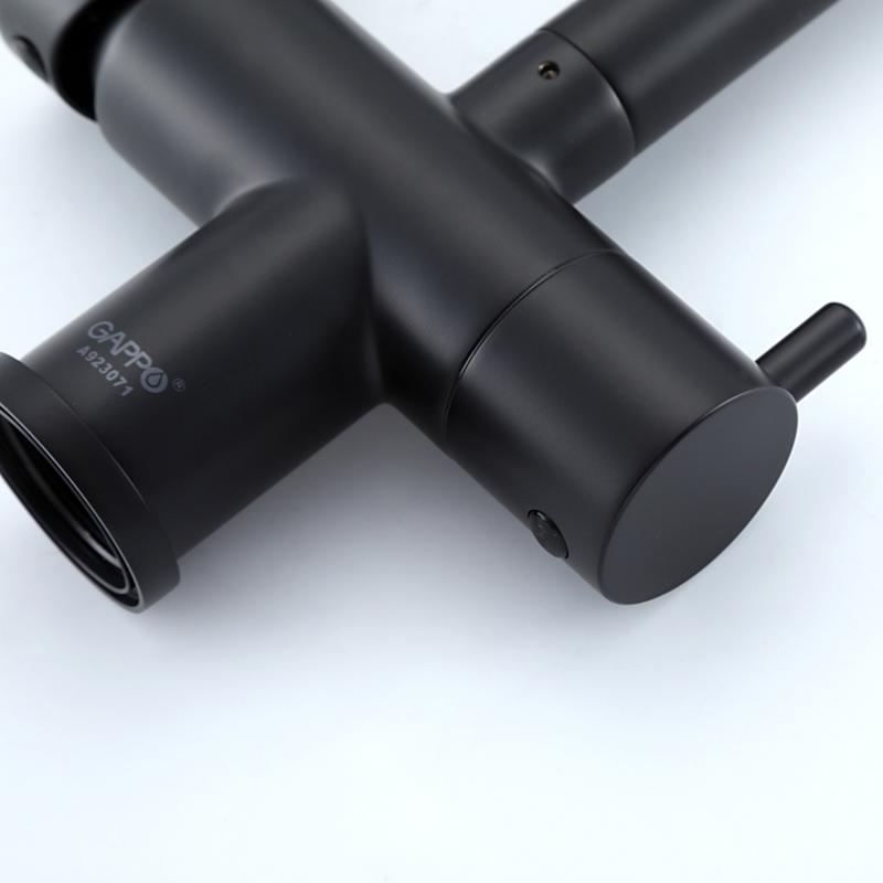 Смеситель для кухни с фильтром Gappo G97 G4397-86 черный
