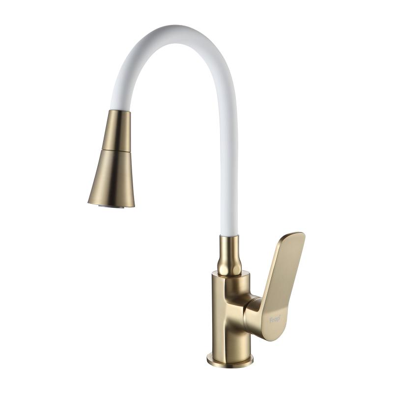 Смеситель для кухни Frap H62 F4462-3 золотой сатин
