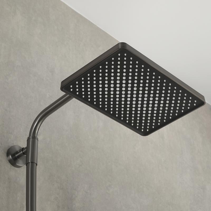 Душевая система с термостатом Gappo G91 G2491-9 оружейная сталь