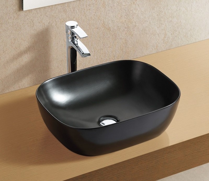 Накладная раковина CeramaLux 49 NC 78104MB Черная матовая