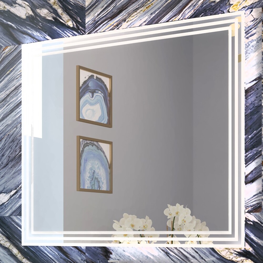 Зеркало EvaGold Francesca 80 с LED подсветкой с сенсорным выключателем