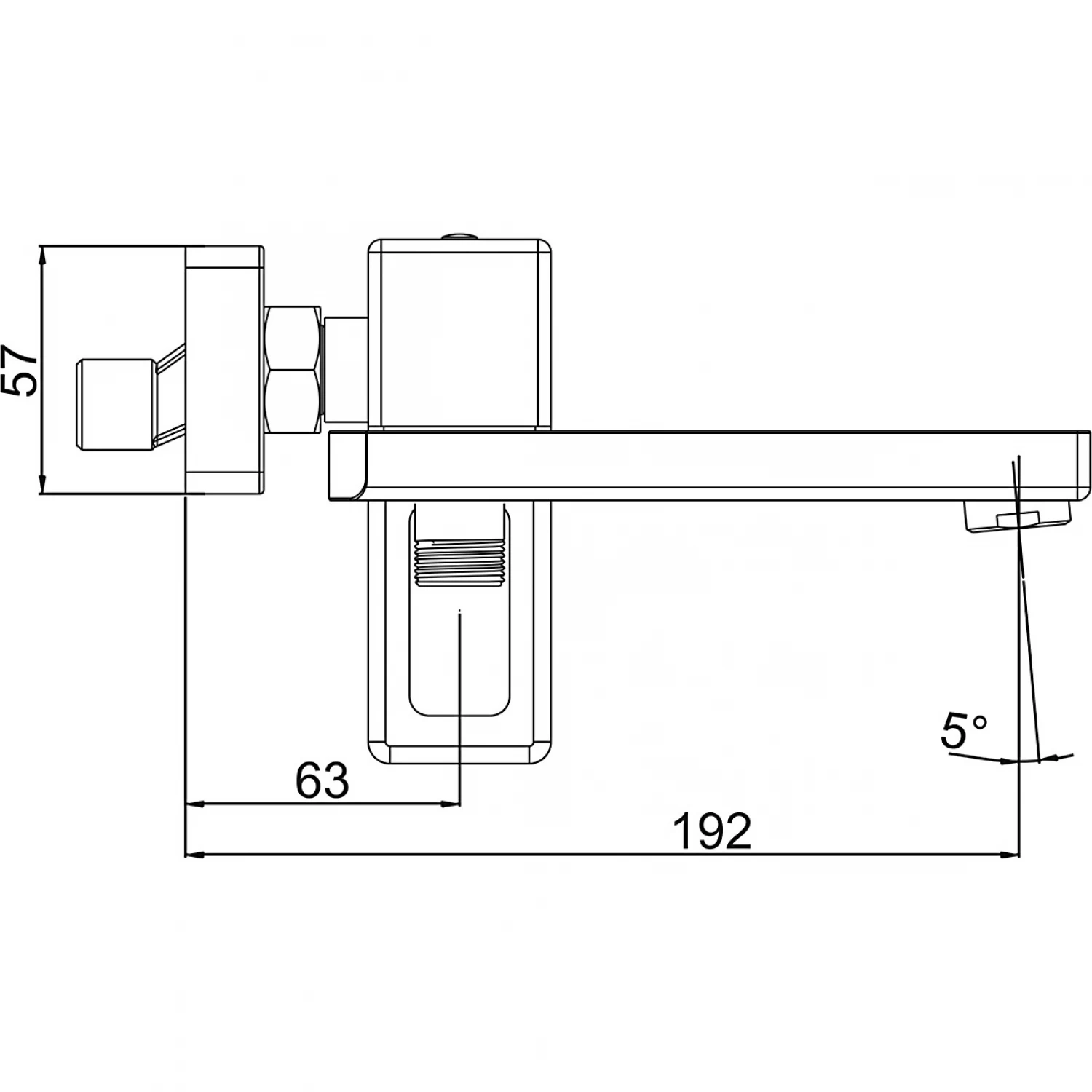 Смеситель для ванны Gappo G17-3 G3217-3 золотой сатин