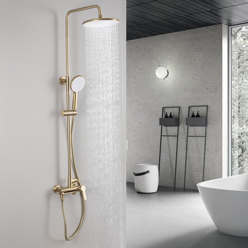 Душевая система Frap H88-3 F2488-3 золотой сатин