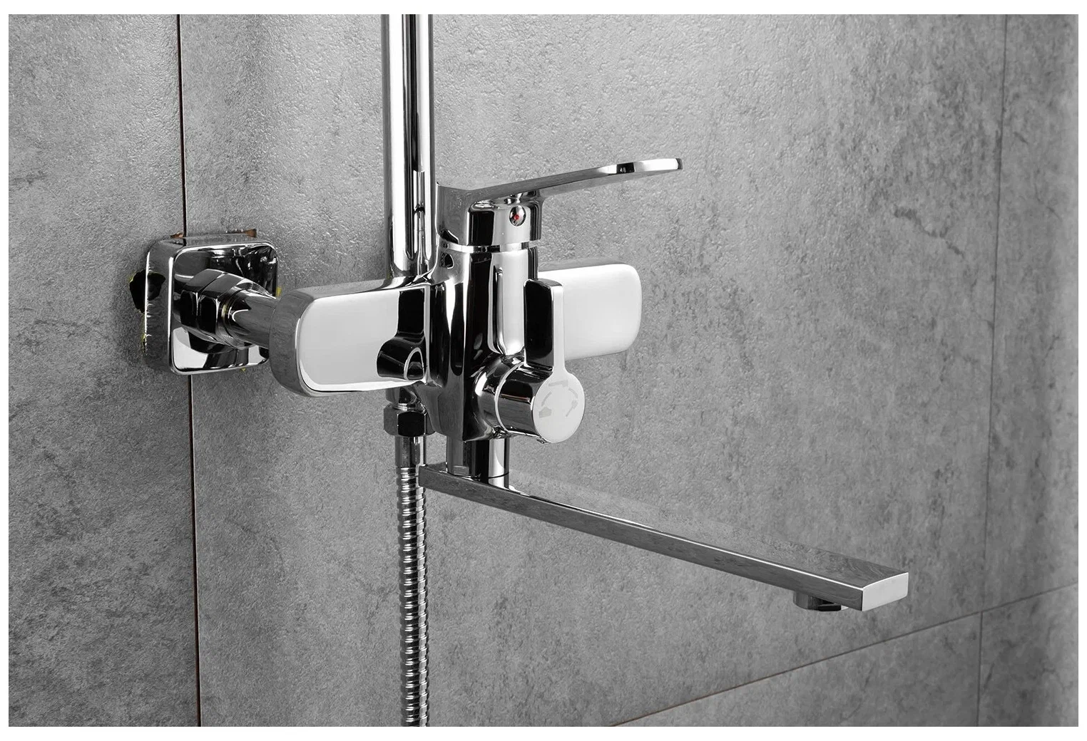 Душевая стойка со смесителям Frap H61 F2461 хром