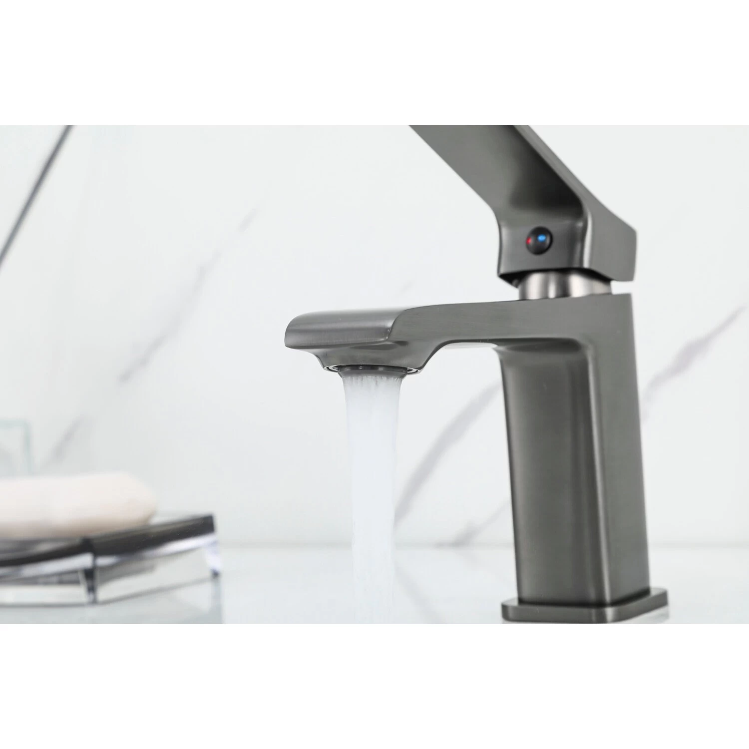 Смеситель для раковины Frap H84-9 F1084-9 оружейная сталь