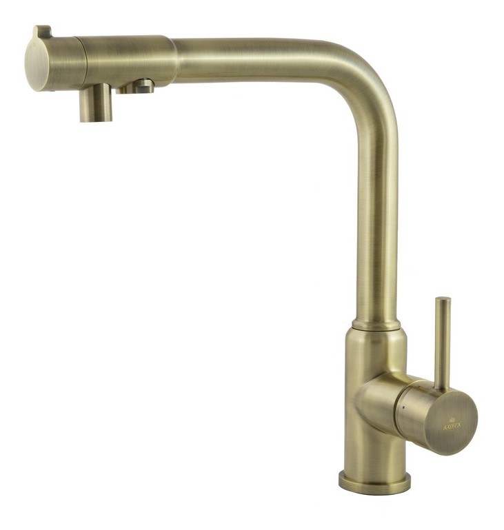 Смеситель для кухни с встроенным краном под питьевую воду Kaiser Teka 13044-3 Bronze