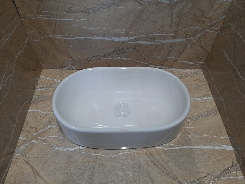 Накладная раковина CeramaLux 52,5 N 9025-2 белая