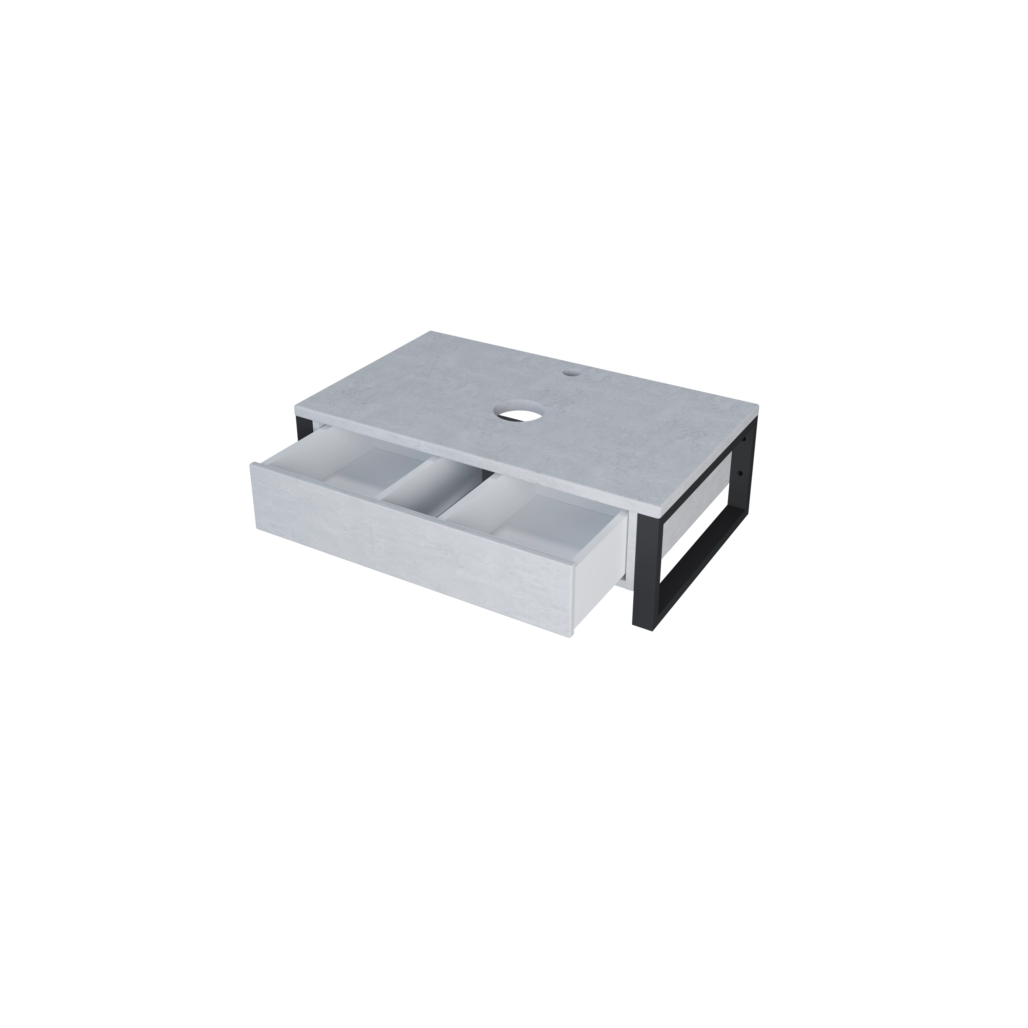 Тумба 1Marka Grunge Loft 70П 1в.я Бетон светлый