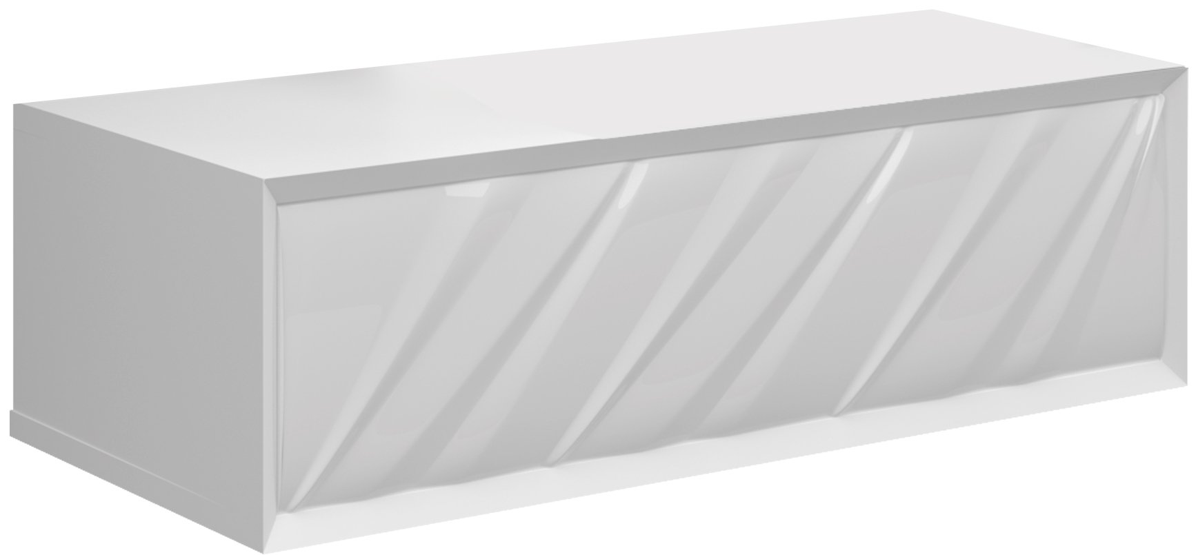 Тумба Marka One Glace 100П 1 в.я. White (низ)