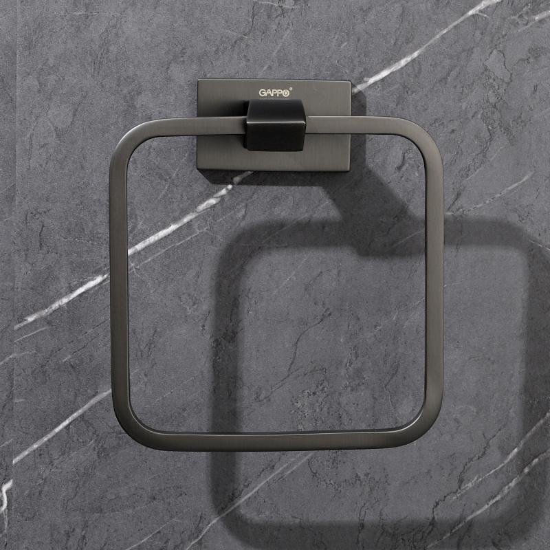 Полотенцедержатель 1-й Gappo G07-9 G0704-9 оружейная сталь