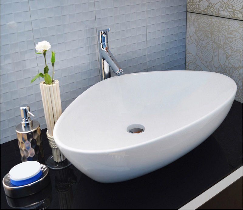 Накладная раковина CeramaLux 66 N 9062 белая