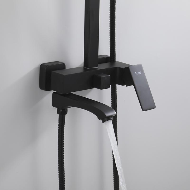 Душевая система Frap H76-6 F2476-6 черный