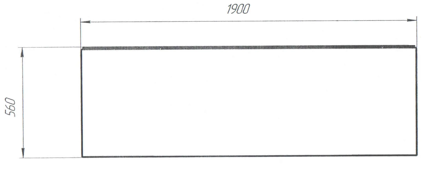Фронтальная панель Marka One Flat 190