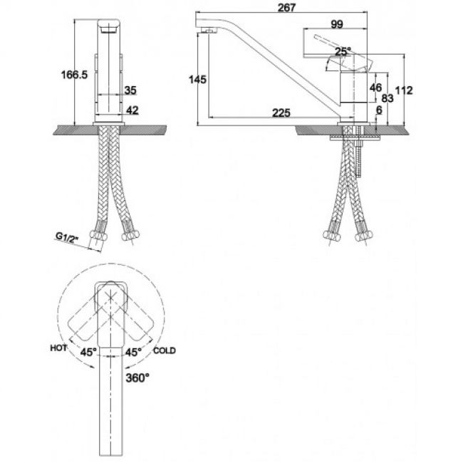 Смеситель для кухни Kaiser Sonat 34033