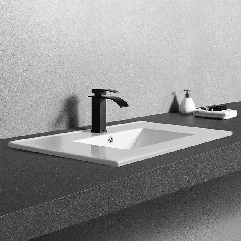 Полувстраиваемая раковина CeramaLux 91,5 N YJ803-90 белая