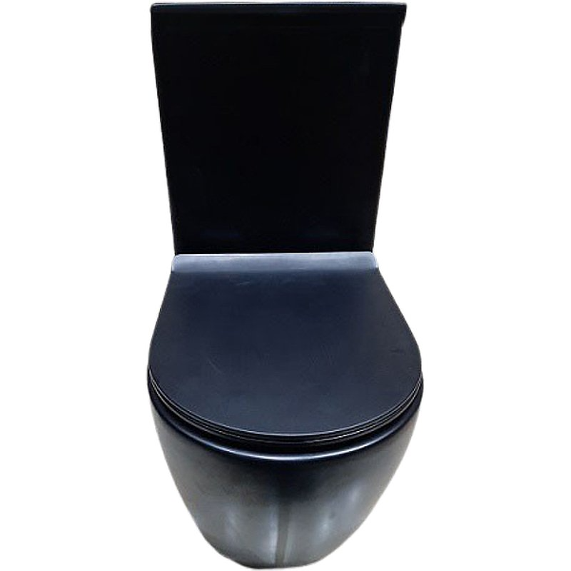 Унитаз-компакт напольный CeramaLux 2166ХМВ черный матовый