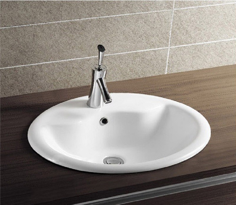 Полувстраиваемая раковина CeramaLux 57 N 316 белая