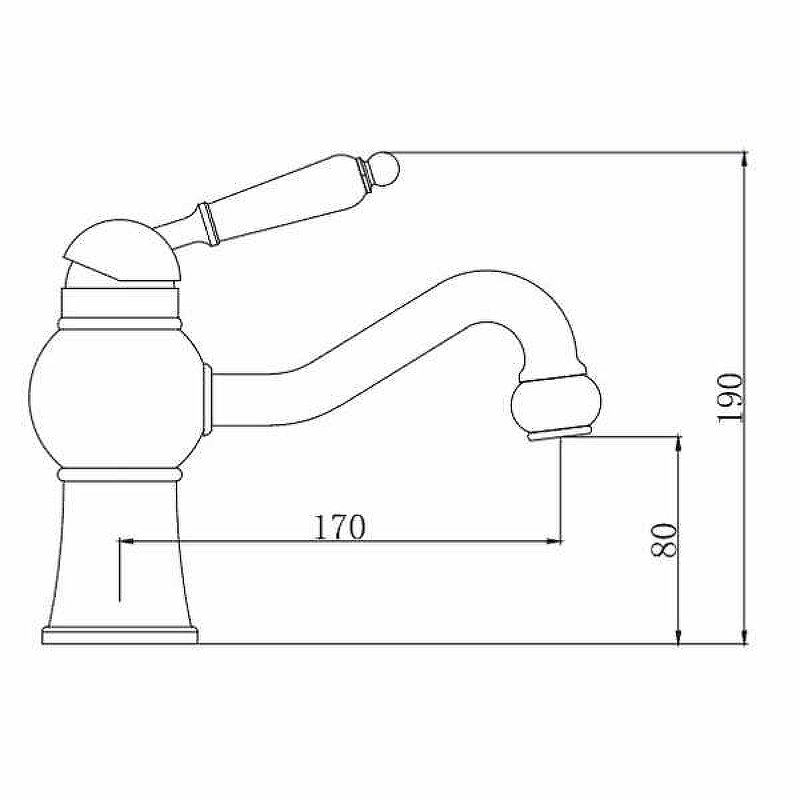 Смеситель для раковины Kaiser Stone 61211