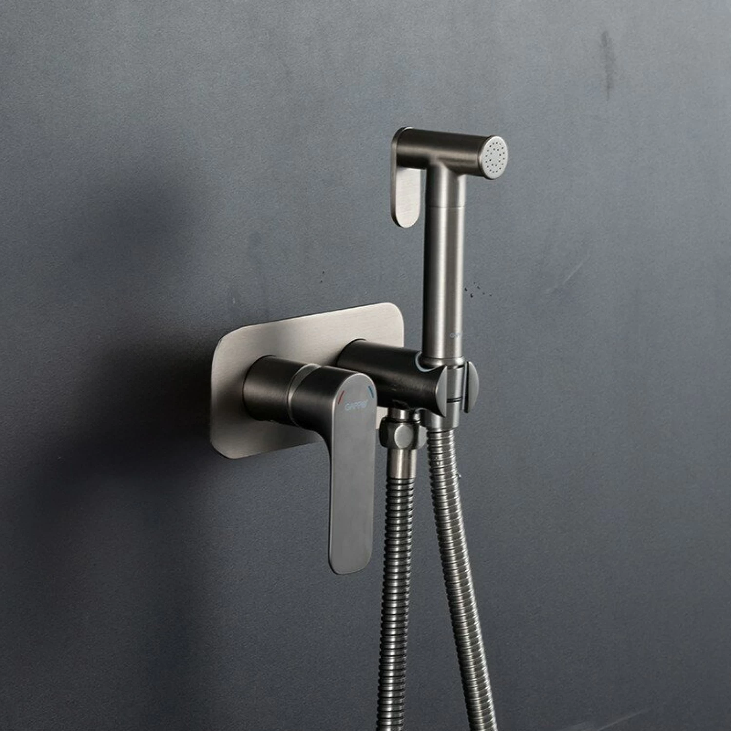 Гигиенический душ встраиваемый Gappo G48-9 G7248-92 оружейная сталь