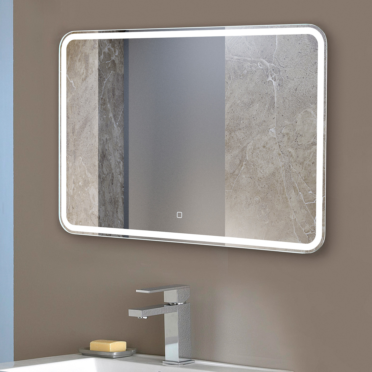 Зеркало с подсветкой и диммером Silver Mirrors Давид 80*55