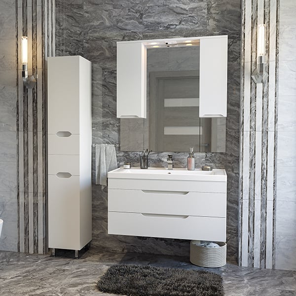 Подвесная тумба Мирсант Soho 80/2 Quadro с доводчиком