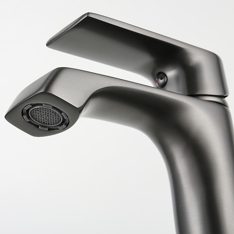 Смеситель для раковины Frap H71-9 F1071-9 оружейная сталь