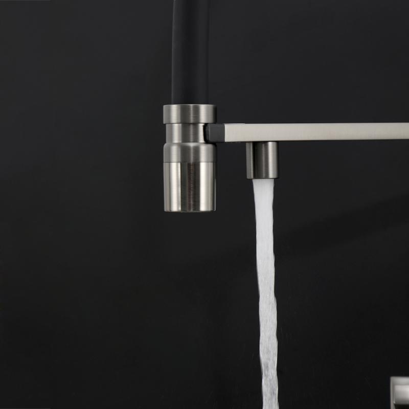 Смеситель для кухни с фильтром Gappo G95 G4395-59 оружейная сталь