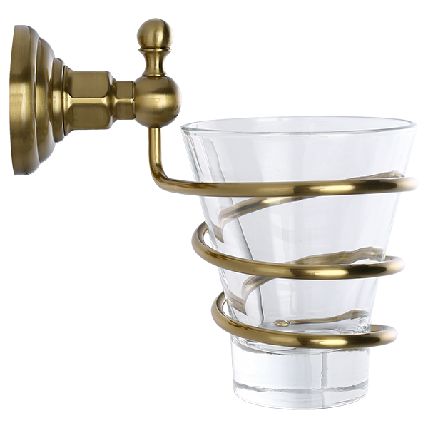 Стакан для ванной с держателем Elghansa Praktic PRK-413 Bronze