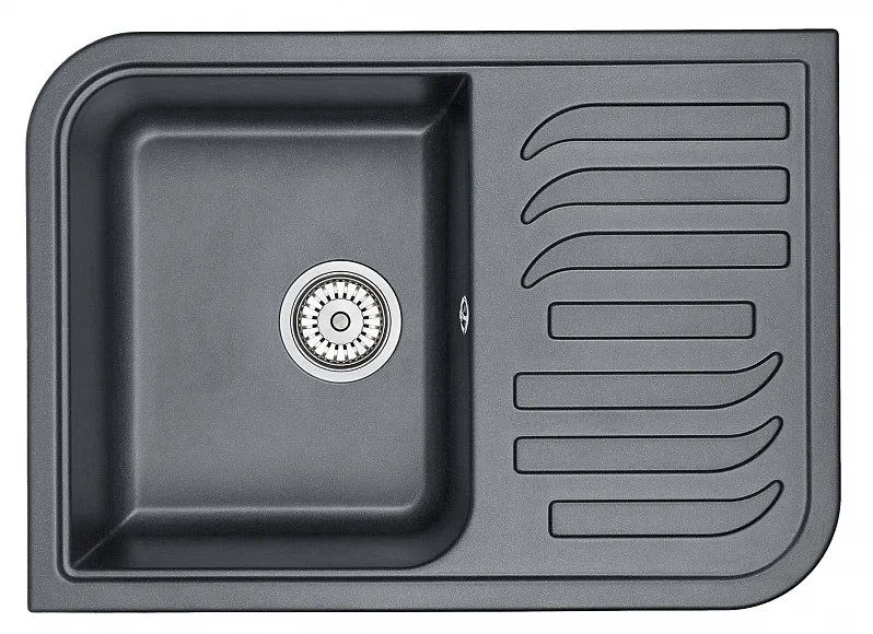 Кухонная мойка Granula GR-7001 Шварц (черный металлик)