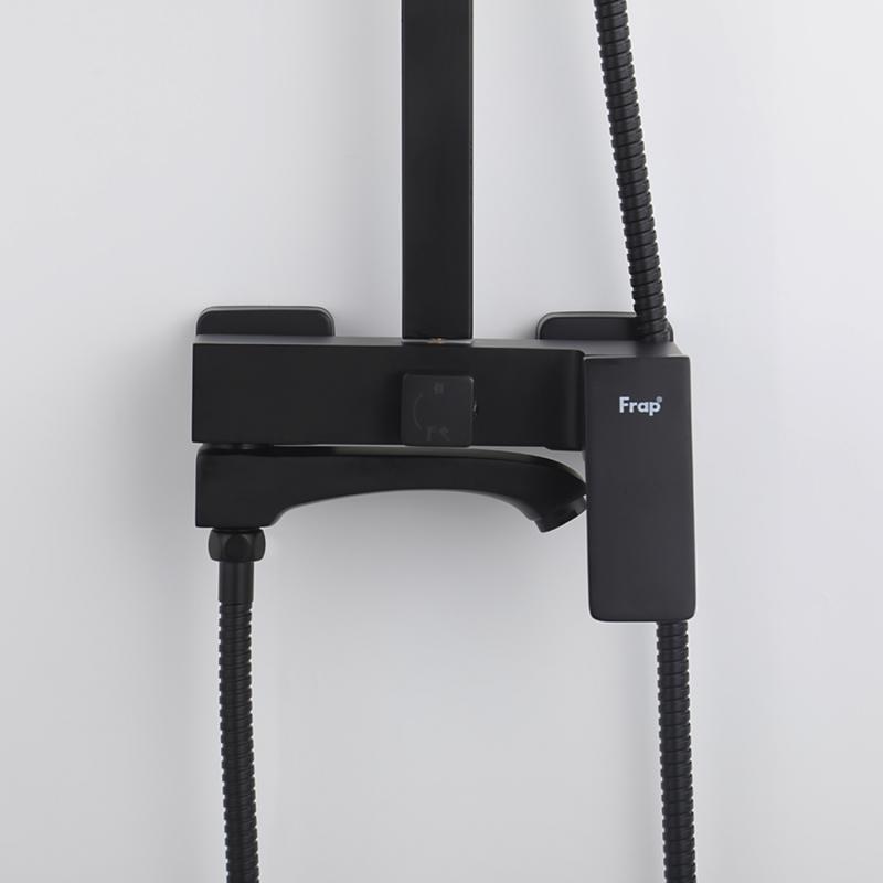 Душевая система Frap H76-6 F2476-6 черный