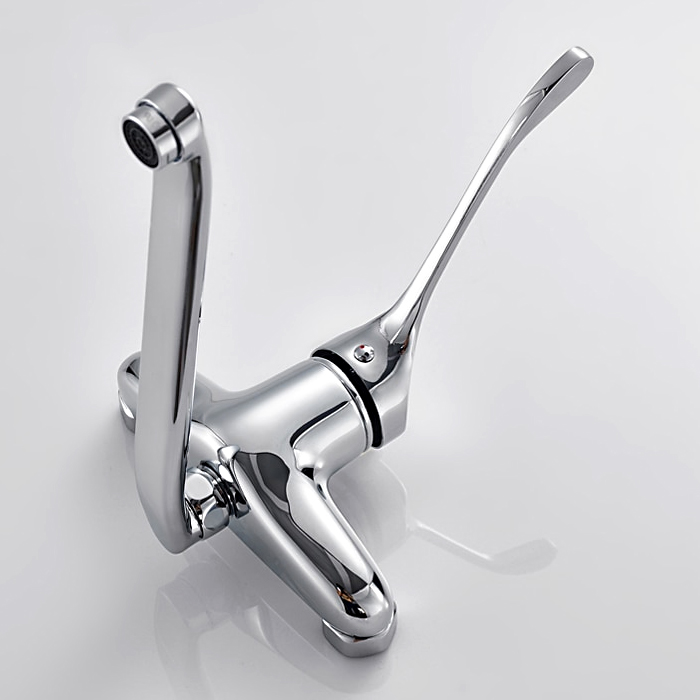 Настенный локтевой смеситель для кухни Frap F4654