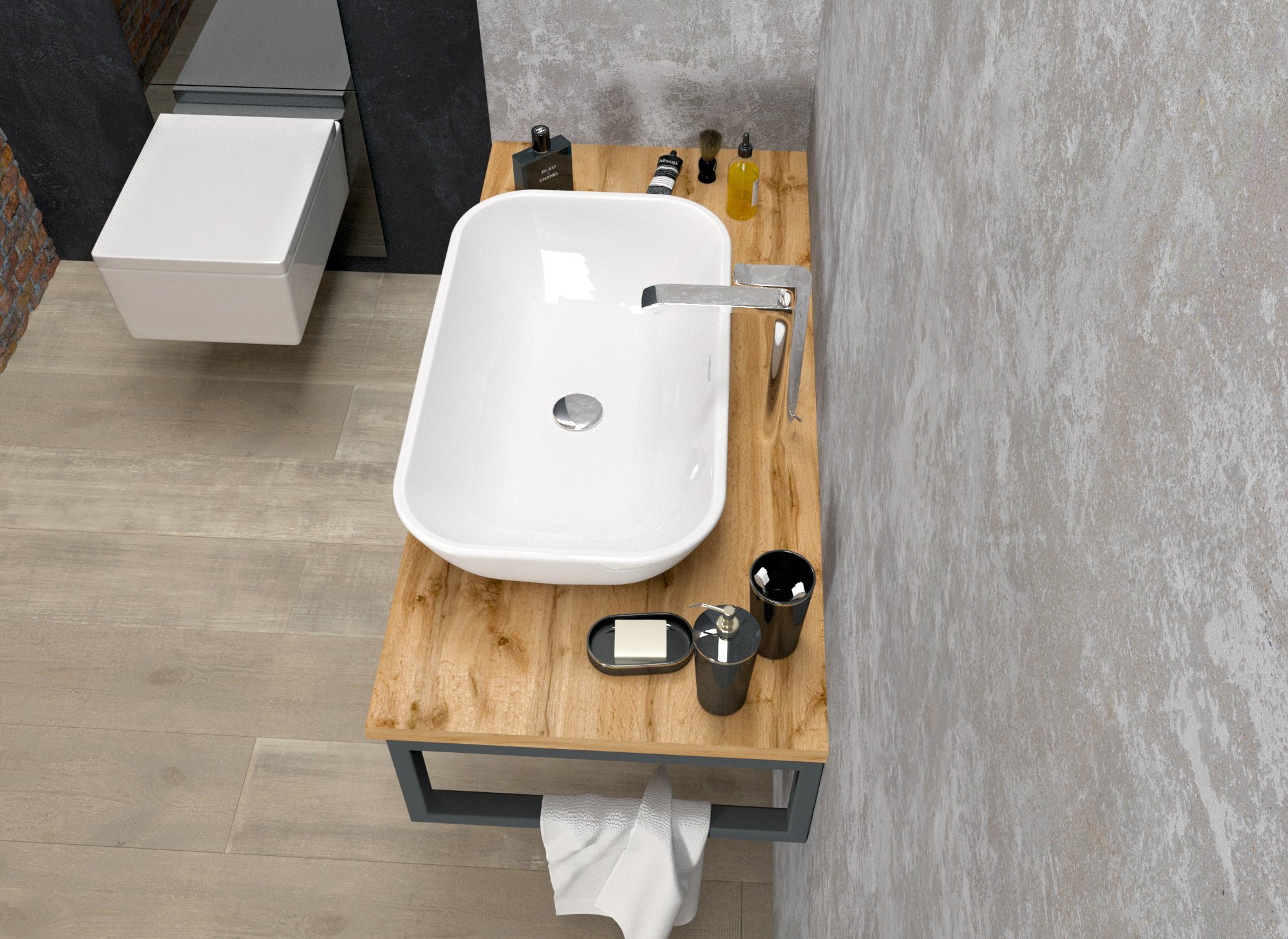 Столешница 1Marka Grunge Loft 100 Дуб Вотан