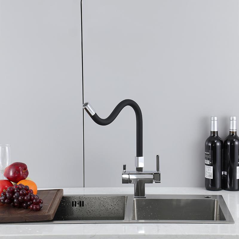 Смеситель для кухни с фильтром Gappo G95 G4395-30 хром