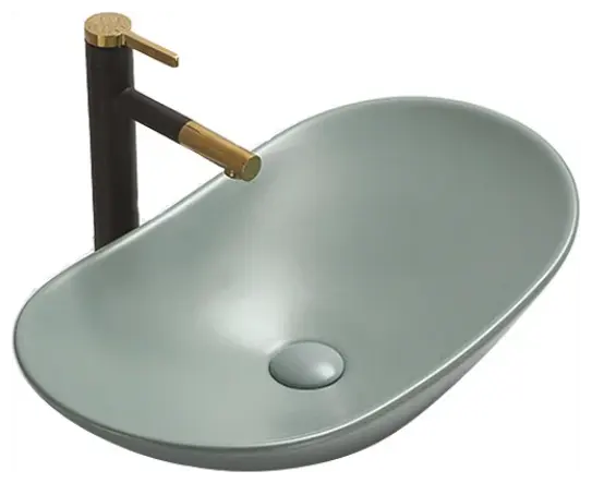 Накладная раковина CeramaLux 61 7811AMLG-6 зеленая