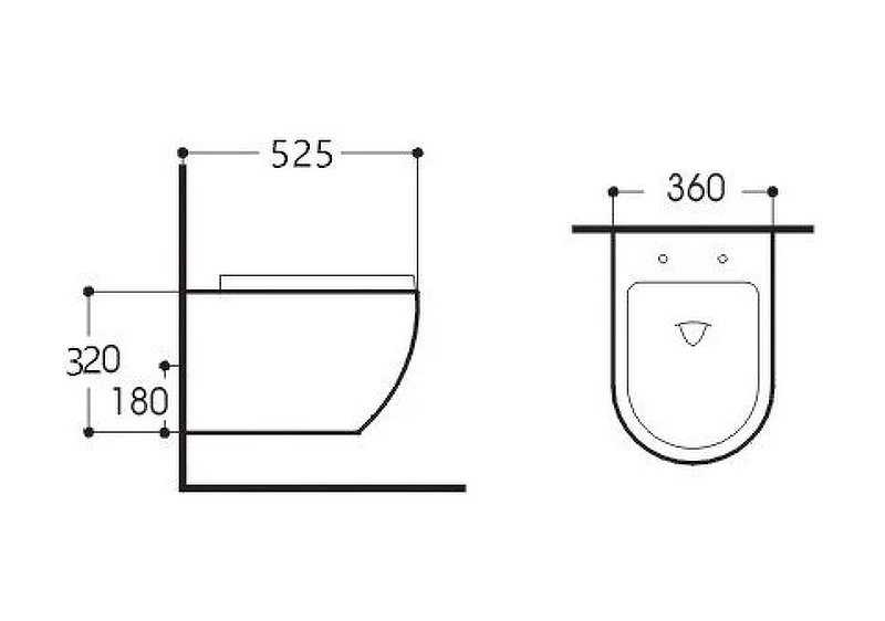 Унитаз подвесной Aquatek Европа AQ1901-MW с сиденьем Soft Close (белый матовый)